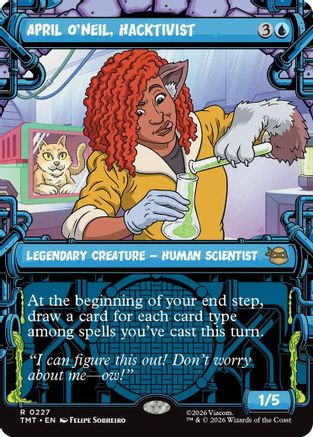 April O'Neil, Hacktivist (0227) (Showcase) (TMT-227) - Teenage Mutant Ninja Turtles Foil