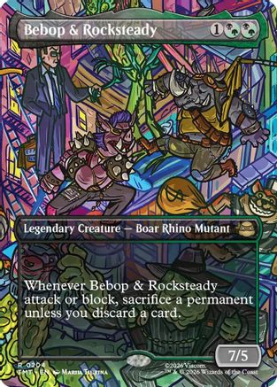 Bebop & Rocksteady (Borderless) (TMT-204) - Teenage Mutant Ninja Turtles