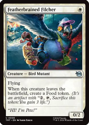 Featherbrained Filcher (TMT-006) - Teenage Mutant Ninja Turtles Foil
