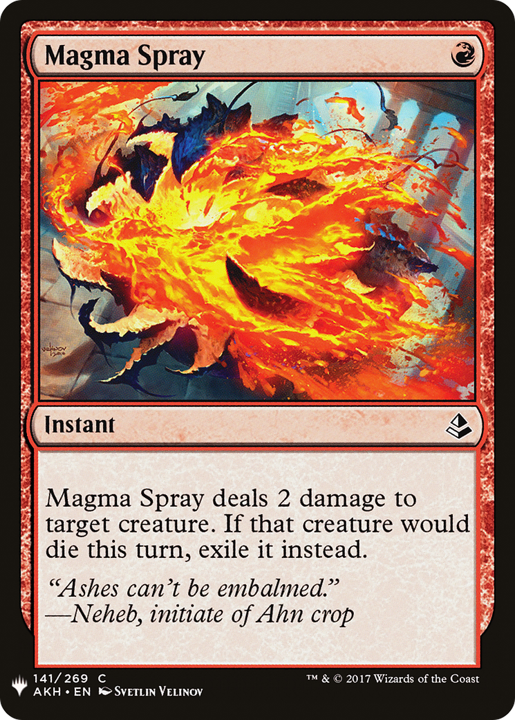 Magma Spray (LIST-141) - The List