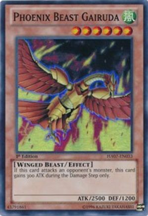 Phoenix Beast Gairuda (HA07-EN033) - Hidden Arsenal 7: Knight of Stars 1st Edition
