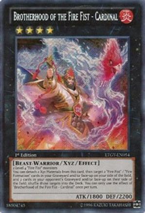 Brotherhood of the Fire Fist - Cardinal (LTGY-EN054) - Lord of the Tachyon Galaxy 1st Edition