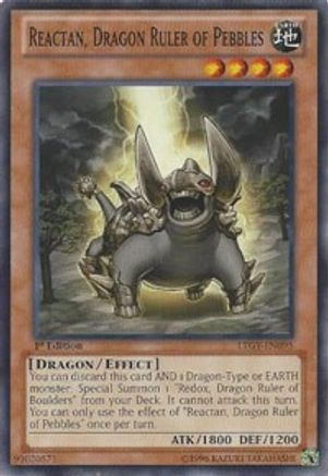 Reactan, Dragon Ruler of Pebbles (LTGY-EN095) - Lord of the Tachyon Galaxy Unlimited