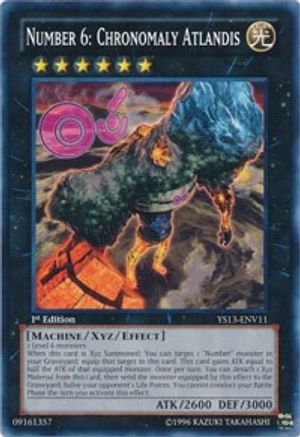 Number 6: Chronomaly Atlandis (YS13-ENV11) - Super Starter: V for Victory Power-Up Pack 1st Edition