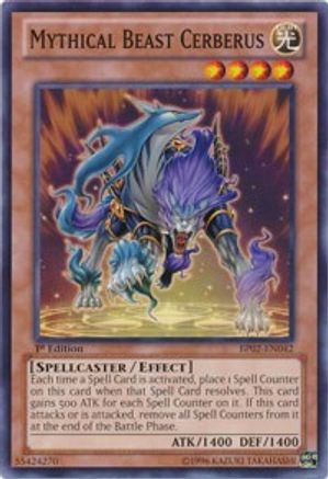 Mythical Beast Cerberus (BP02-EN042) - Battle Pack 2: War of the Giants 1st Edition