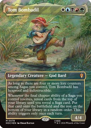 Tom Bombadil (Borderless) (Surge Foil) (HOC-078) - The Hobbit: Eternal-Legal Foil