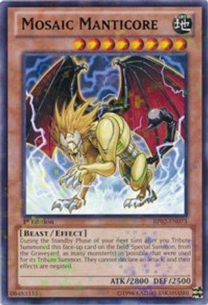 Mosaic Manticore (Mosaic Rare) (BP02-EN073) - Battle Pack 2: War of the Giants 1st Edition