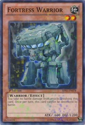 Fortress Warrior (Mosaic Rare) (BP02-EN078) - Battle Pack 2: War of the Giants 1st Edition