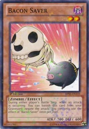 Bacon Saver (Mosaic Rare) (BP02-EN119) - Battle Pack 2: War of the Giants 1st Edition