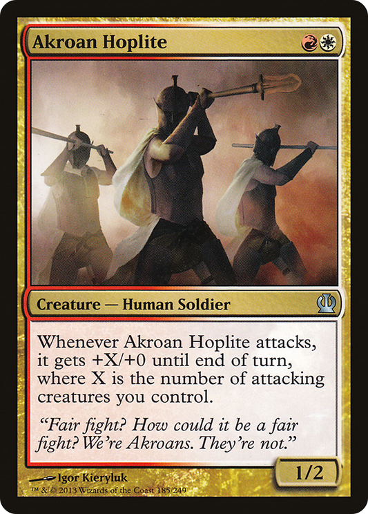 Akroan Hoplite (THS-185) - Theros Foil
