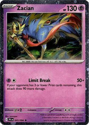 Zacian (Cosmos Holo) 045/094  - Holofoil Blister Exclusives - Rare
