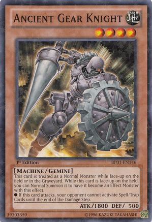 Ancient Gear Knight (Starfoil) (BP01-EN146) - Battle Pack: Epic Dawn 1st Edition