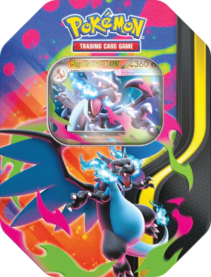 POKEMON MEGA CHARIZARD TIN Mega Charizard X ex