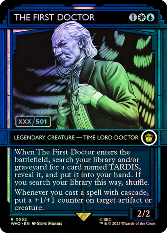 The First Doctor (WHO-552Z) - Doctor Who: (Showcase) (Borderless) Foil