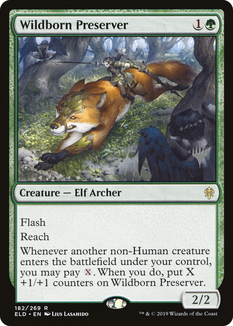 Wildborn Preserver (PPELD-182P) - Throne of Eldraine Promos