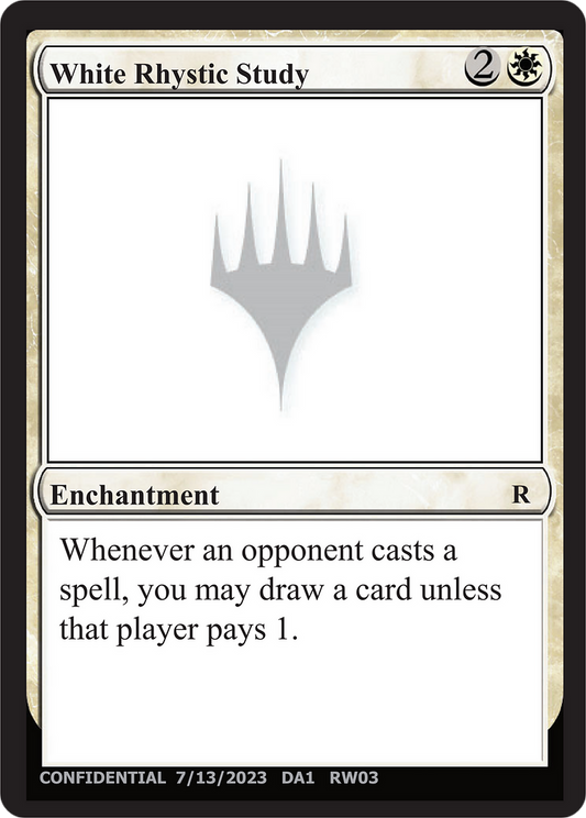 White Rhystic Study (UNK-RW03F) - Unknown Event