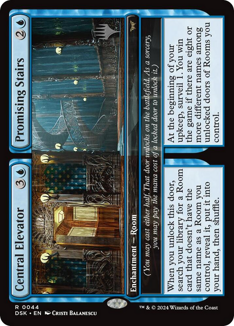 Central Elevator // Promising Stairs (PPDSK-44P) - Duskmourn: House of Horror Promos