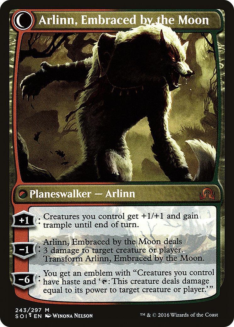 Arlinn Kord // Arlinn, Embraced by the Moon (PRE-243S) - Shadows over Innistrad Promos: (Double Faced Transform) Foil
