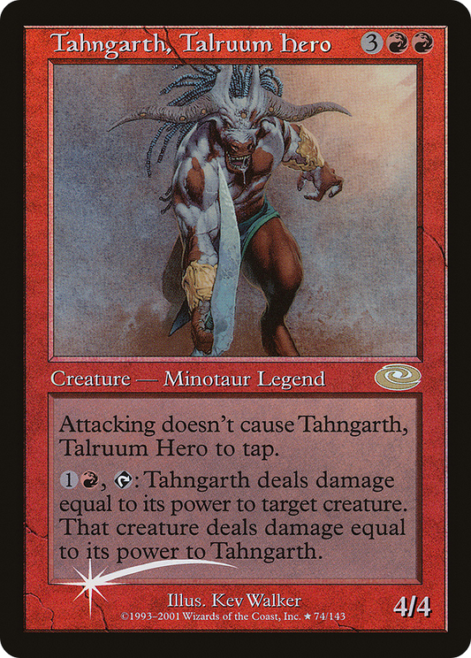 Tahngarth, Talruum Hero (PLS-74★) - Planeshift Foil