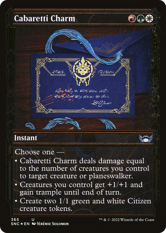 Cabaretti Charm (SNC-365) - Streets of New Capenna: (Showcase) Foil