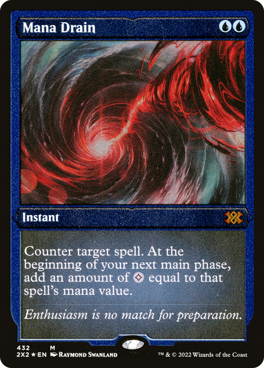Mana Drain (2X2-432) - Double Masters 2022 Etched Foil