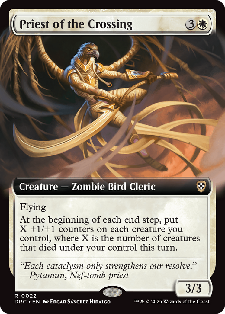 Priest of the Crossing (DRC-022) - Commander: Aetherdrift: (Extended Art) Foil