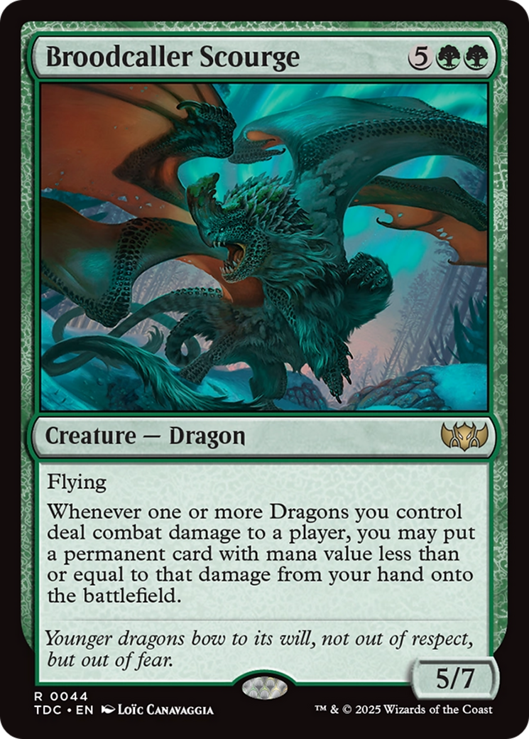 Broodcaller Scourge (TDC-044) - Commander: Tarkir: Dragonstorm