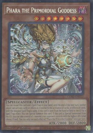 Phara the Primordial Goddess (Secret Rare) (CORI-EN022) - Chaos Origins 1st Edition