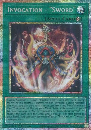 Invocation - "Sword" (Starlight Rare) (CORI-EN053) - Chaos Origins 1st Edition