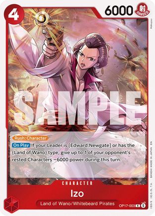 Izo (OP17-003) - The World's Strongest Warriors Foil