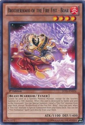 Brotherhood of the Fire Fist - Boar (JOTL-EN026) - Judgment of the Light 1st Edition
