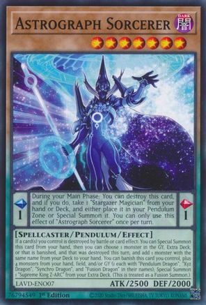 Astrograph Sorcerer (LAVD-ENO07) - Legendary Arc-V Decks 1st Edition