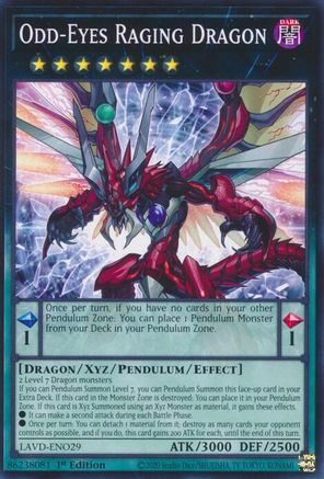 Odd-Eyes Raging Dragon (LAVD-ENO29) - Legendary Arc-V Decks 1st Edition