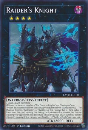 Raider's Knight (LAVD-ENO31) - Legendary Arc-V Decks 1st Edition
