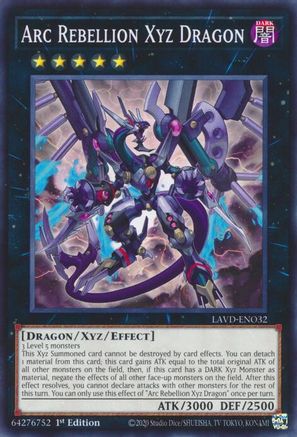 Arc Rebellion Xyz Dragon (LAVD-ENO32) - Legendary Arc-V Decks 1st Edition