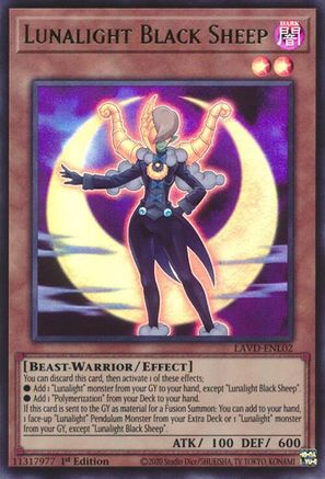 Lunalight Black Sheep (UR) (LAVD-ENL02) - Legendary Arc-V Decks 1st Edition