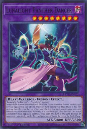 Lunalight Panther Dancer (LAVD-ENL31) - Legendary Arc-V Decks 1st Edition