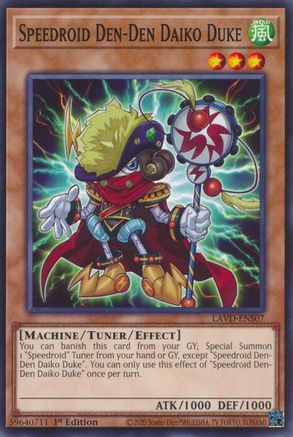 Speedroid Den-Den Daiko Duke (LAVD-ENS07) - Legendary Arc-V Decks 1st Edition