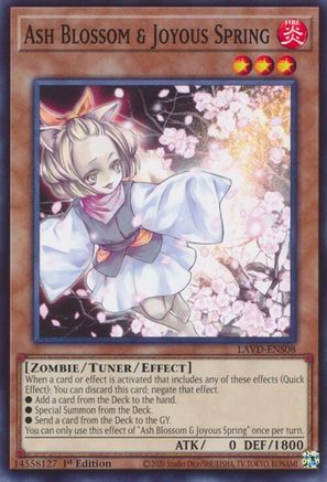 Ash Blossom & Joyous Spring (LAVD-ENS08) (LAVD-ENS08) - Legendary Arc-V Decks 1st Edition