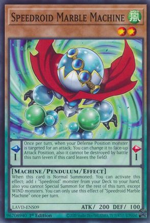 Speedroid Marble Machine (LAVD-ENS09) - Legendary Arc-V Decks 1st Edition