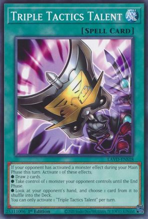 Triple Tactics Talent (LAVD-ENS18) (LAVD-ENS18) - Legendary Arc-V Decks 1st Edition