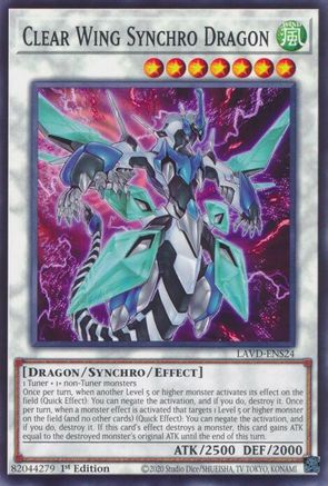 Clear Wing Synchro Dragon (LAVD-ENS24) - Legendary Arc-V Decks 1st Edition