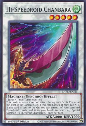 Hi-Speedroid Chanbara (LAVD-ENS25) - Legendary Arc-V Decks 1st Edition