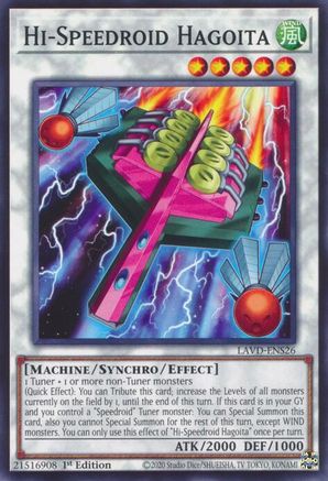 Hi-Speedroid Hagoita (LAVD-ENS26) - Legendary Arc-V Decks 1st Edition