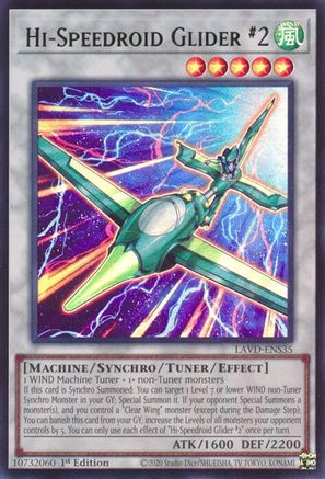 Hi-Speedroid Glider #2 (UR) (LAVD-ENS35) - Legendary Arc-V Decks 1st Edition