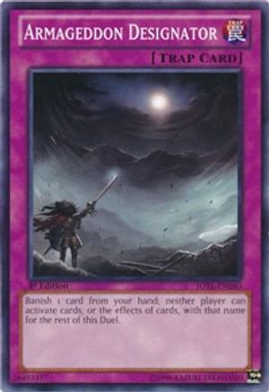 Armageddon Designator (JOTL-EN080) - Judgment of the Light Unlimited