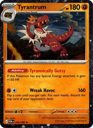 Tyrantrum (Cosmos Holo) 045/088  - Holofoil Blister Exclusives - Rare