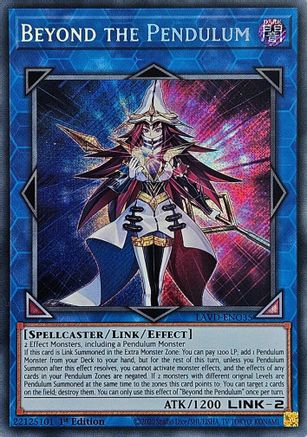 Beyond the Pendulum (Secret Rare) (LAVD-ENO35) - Legendary Arc-V Decks 1st Edition