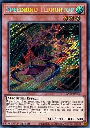 Speedroid Terrortop (Secret Rare) (LAVD-ENS03) - Legendary Arc-V Decks 1st Edition