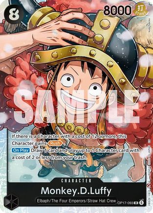 Monkey.D.Luffy (093) (OP17-093) - The World's Strongest Warriors Foil